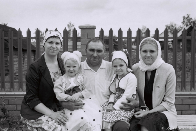 1.Mikhail with His Daughters and Granddaughters after Trinity Monday Mattins, Tsjerablichy 2016, 2016226- (F1110009