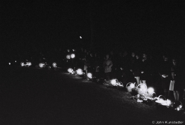 1b.Awaiting the Blessing of Easter Breads (paski) with Moon in Background, Azdamichy 2018, 2018051_20