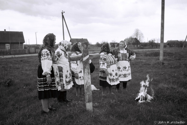 2b.Burning Last Year's Clothes from the Second Cross, Holy Saturday, Daniljevichy 2016, 2016133- (F1030036