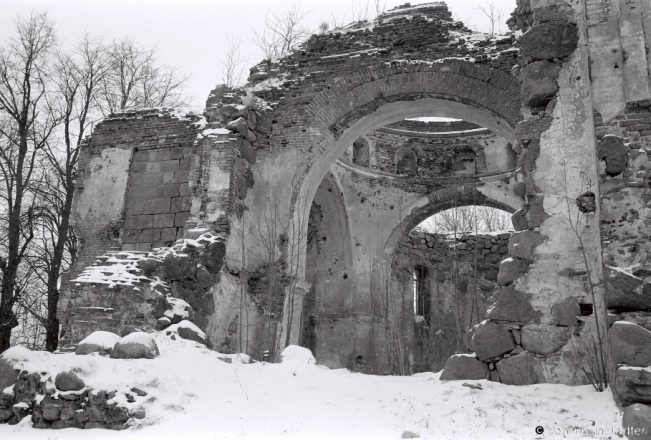 2b.Churches of Belarus CCCIII, Ruins of Orthodox Church of the Holy Trinity, Bjerazavjets 2019, 2019013_04A