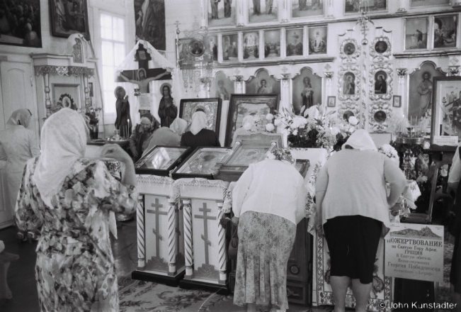 2b.Icon and Relics of St. George from Zograf Monastery of St. George on Mount Athos, Patronal Feast of the Holy Trinity, Orthodox Church of the Holy Trinity, Bjelavusha 2018, 2018128b_36A