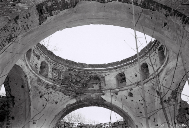 2c.Churches of Belarus CCCIII, Ruins of Orthodox Church of the Holy Trinity, Bjerazavjets 2019, 2019013_07A