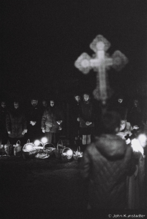 3.Awaiting the Blessing of Easter Breads before Dawn on Easter Sunday, Azdamichy 2015, F1150002(2015091a-