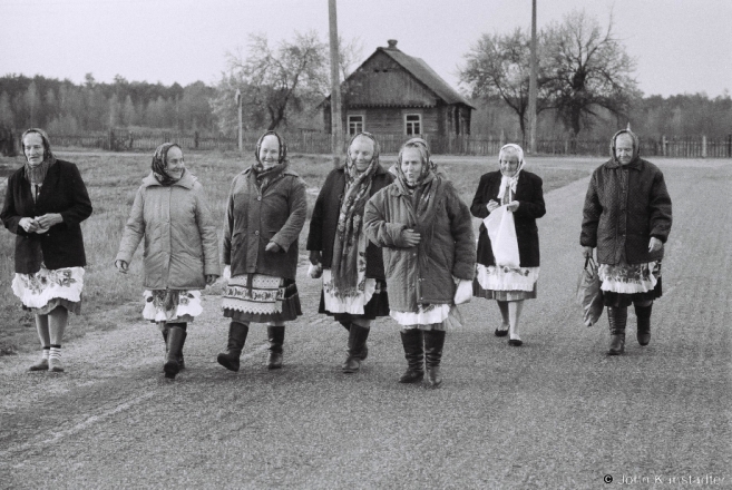 3a.Walking to the Shrine of the Maiden-Turned-to-Stone, Easter Morning, Daniljevichy 2016, 2016137b- (F1050030