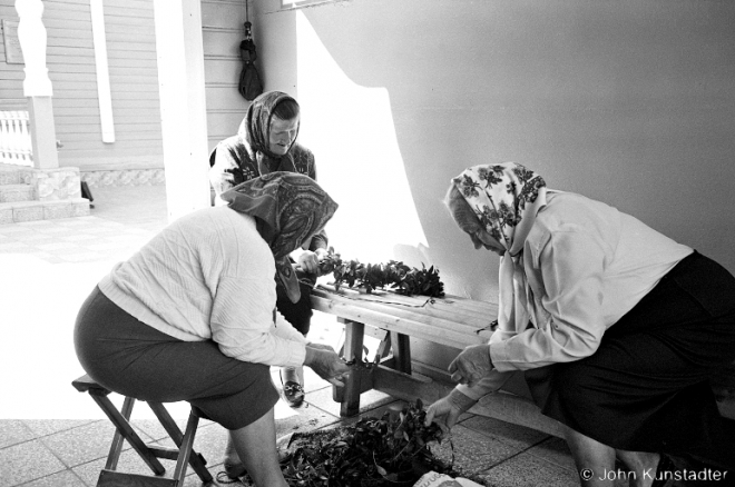 4a.Preparing Church Decorations for Feast of Makauje (Honey-Blessing), Bjezdzjezh 2016, 2016264-10A (50000011