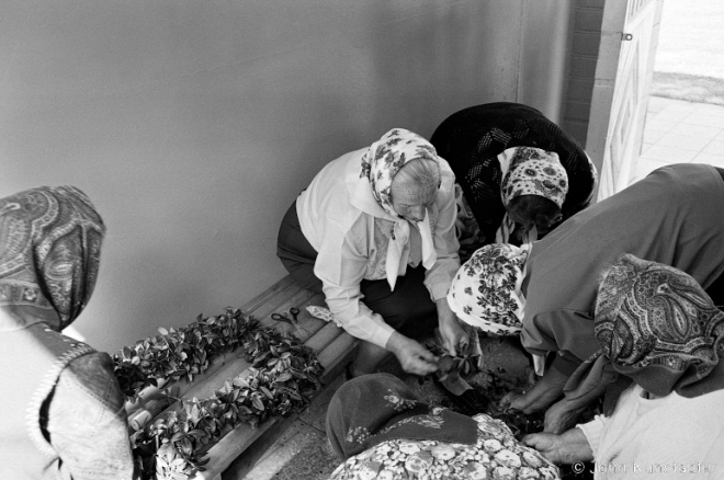4b.Preparing Church Decorations for Feast of Makauje (Honey-Blessing), Bjezdzjezh 2016, 2016264-19A (50000020