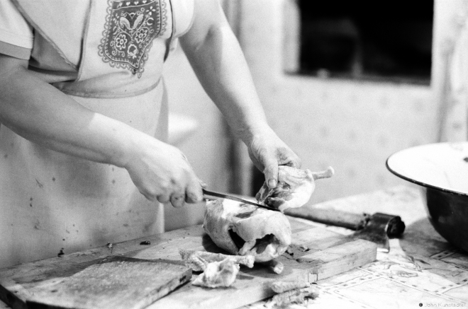 6.Polesian Kitchen in Winter, Slicing up the Duck, Tsjerablichy 2016, 2016341- (65630029