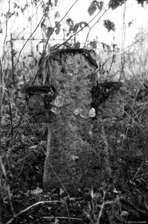 Stone-Cross Tombstone, Babtsy Cemetery 2014, 2014400-13A