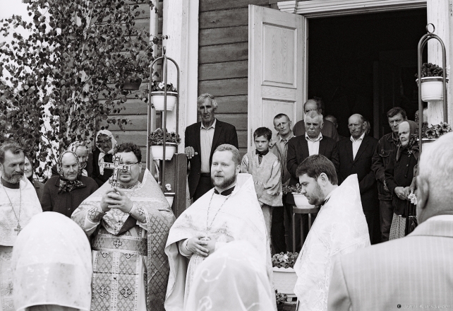 7.Parish Priest Father Viktar Delivers Homily, Patronal Feast of Holy Trinity, Orthodox Church of Holy Trinity, Mjestkavichy 2017, 2017149-23A