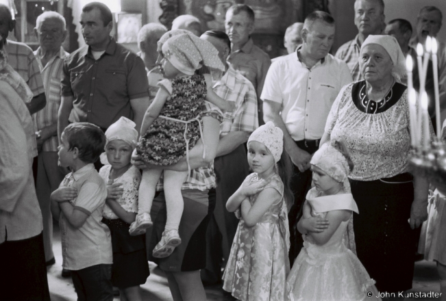 9c.Awaiting Children's Communion, Patronal Feast of Holy Trinity, Orthodox Church of the Holy Trinity, Azdamichy 2018, 2018138_17A